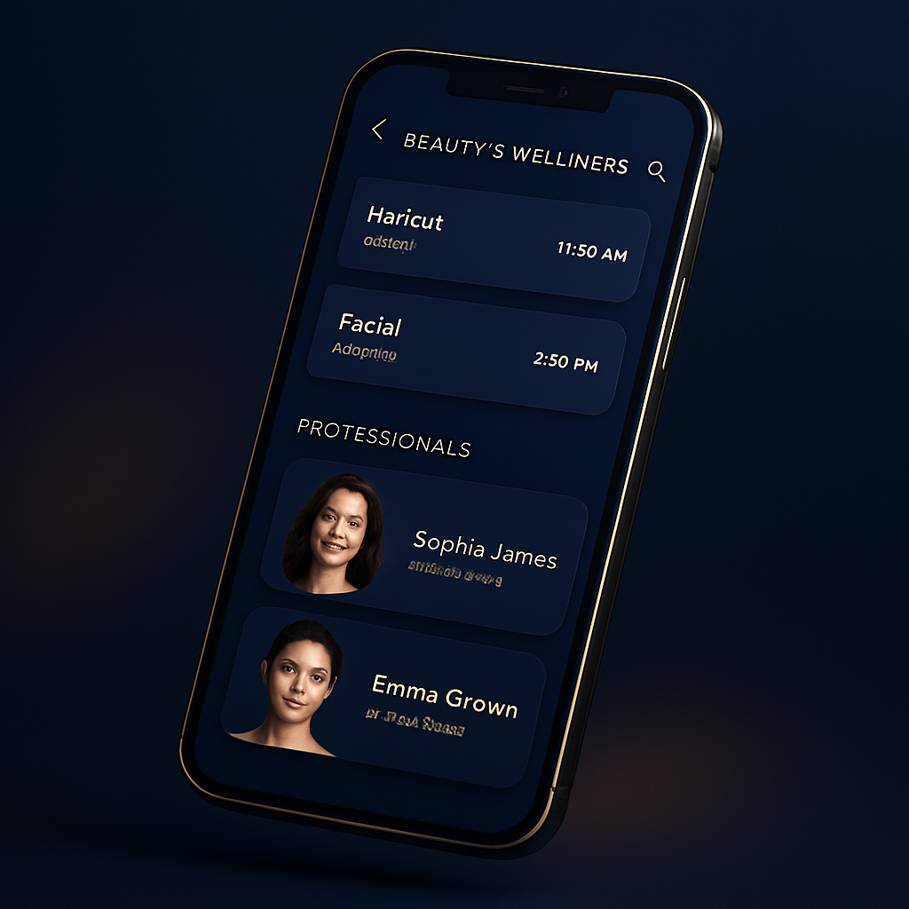 Aperçu de l'application mobile Myrendevoo sur smartphone